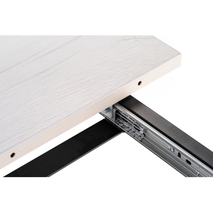 Стол раскладной Колон Лофт 120(160)х75х75 25 мм юта / матовый черный