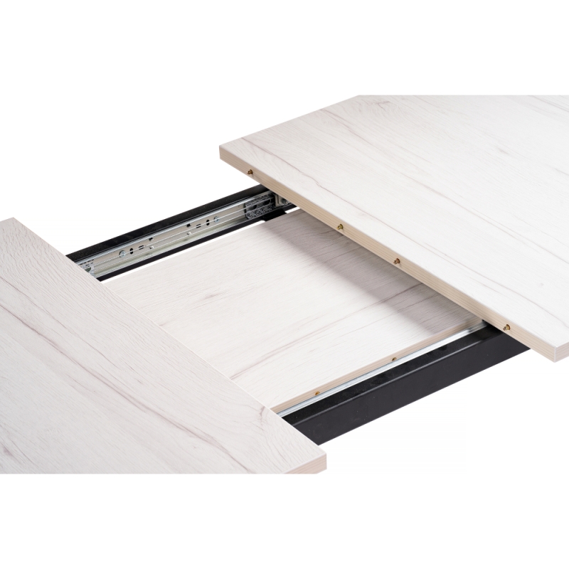 Стол раскладной Колон Лофт 120(160)х75х75 25 мм юта / матовый черный