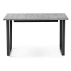 Стол раскладной Лота Лофт 120(160)х75х75 25 мм черный матовый / бетон