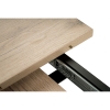 Стол раскладной Лота Лофт 120(160)х75х75 25 мм черный матовый / дуб делано светлый