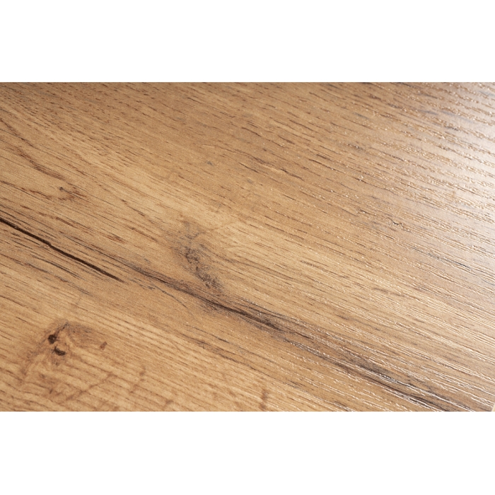 Стол раскладной Лота Лофт 120(160)х75х75 25 мм черный матовый / дуб вотан