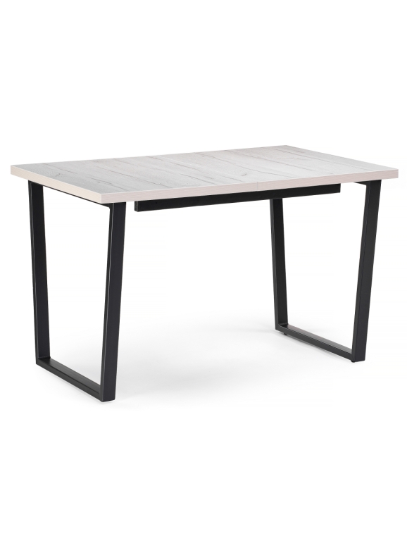 Стол раскладной Лота Лофт 120(160)х75х75 25 мм черный матовый / юта