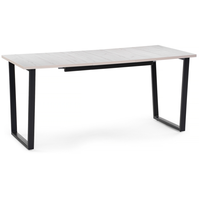 Стол раскладной Лота Лофт 120(160)х75х75 25 мм черный матовый / юта