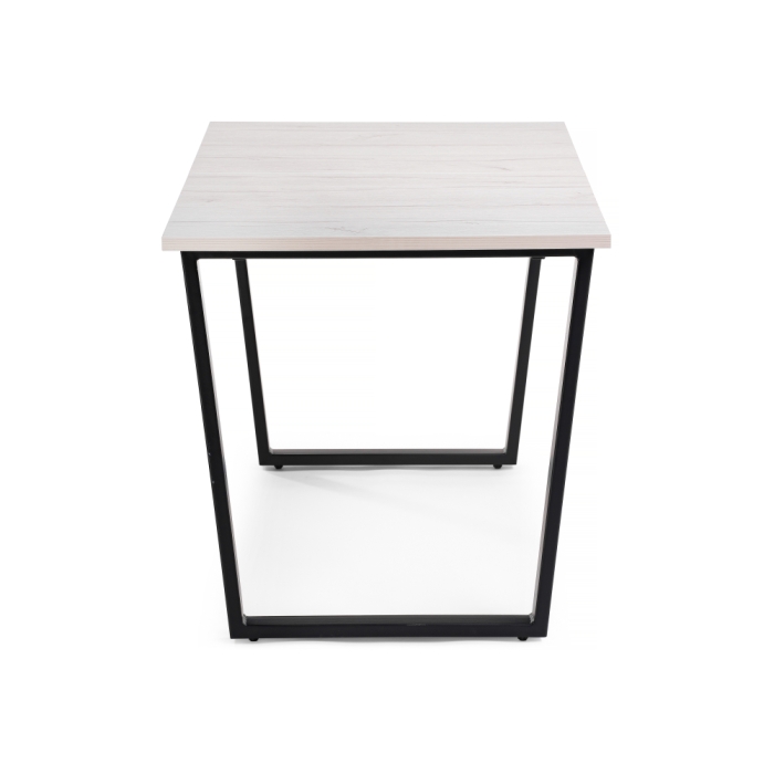 Стол раскладной Лота Лофт 120(160)х75х75 25 мм черный матовый / юта