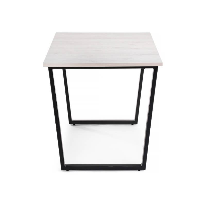 Стол раскладной Лота Лофт 120(160)х75х75 25 мм черный матовый / юта