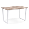 Стол раскладной Лота Лофт 120(160)х75х75 25 мм дуб делано светлый / матовый белый