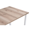 Стол раскладной Лота Лофт 120(160)х75х75 25 мм дуб делано светлый / матовый белый