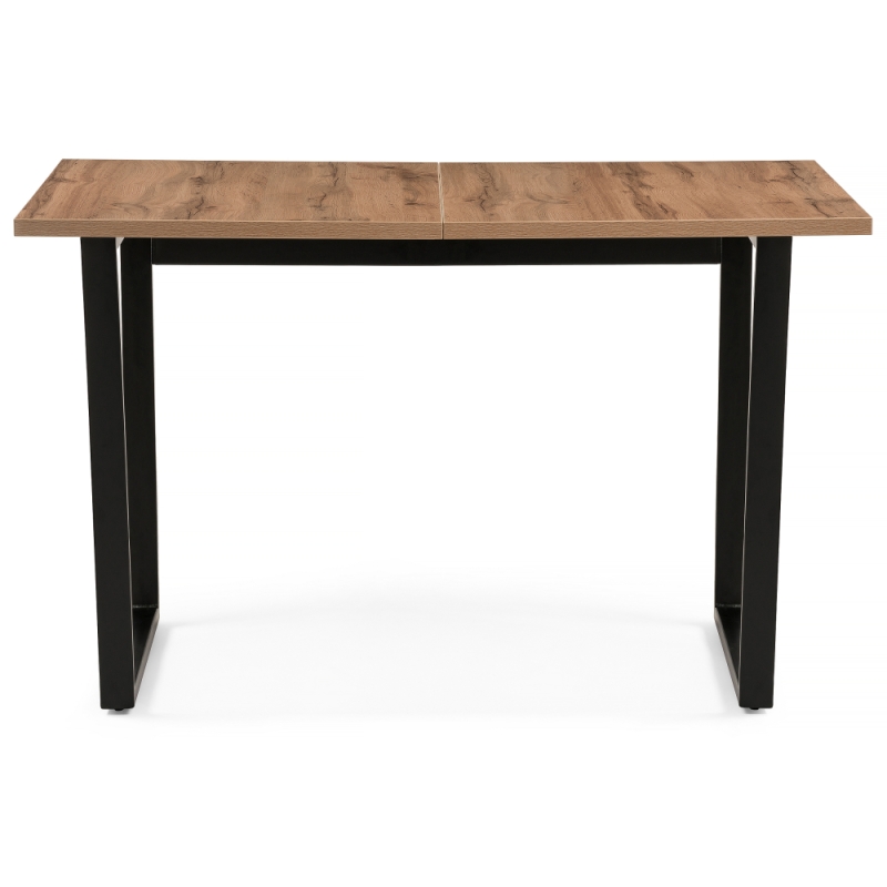 Стол раскладной Лота Лофт 120(160)х75х75 25 мм дуб делано темный / матовый черный