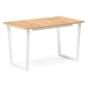 Стол раскладной Лота Лофт 120(160)х75х75 25 мм дуб вотан / белый матовый