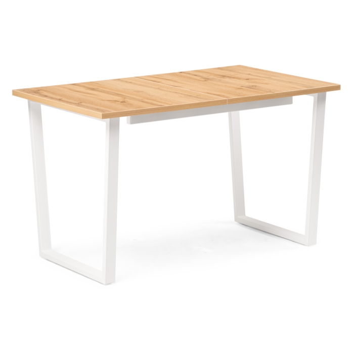 Стол раскладной Лота Лофт 120(160)х75х75 25 мм дуб вотан / белый матовый