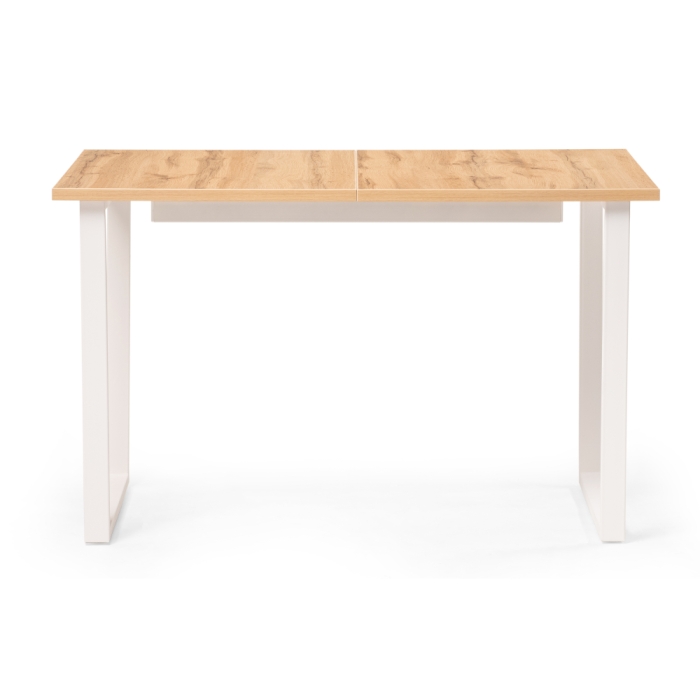 Стол раскладной Лота Лофт 120(160)х75х75 25 мм дуб вотан / белый матовый