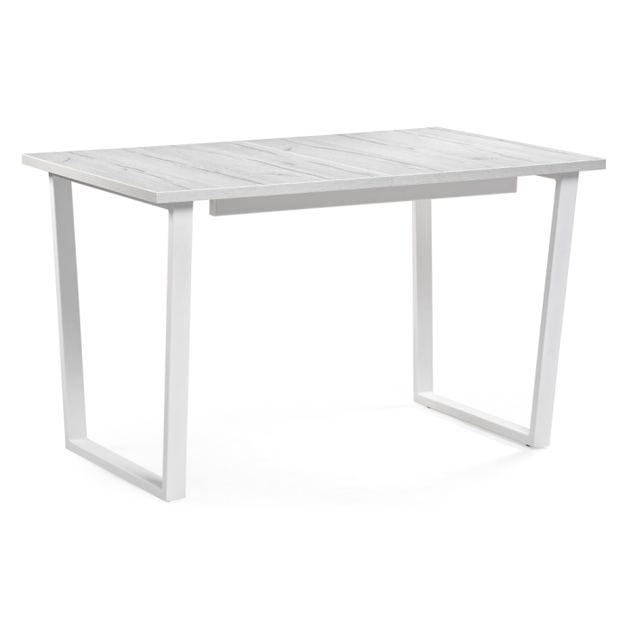 Стол раскладной Лота Лофт 120(160)х75х75 25 мм юта / матовый белый