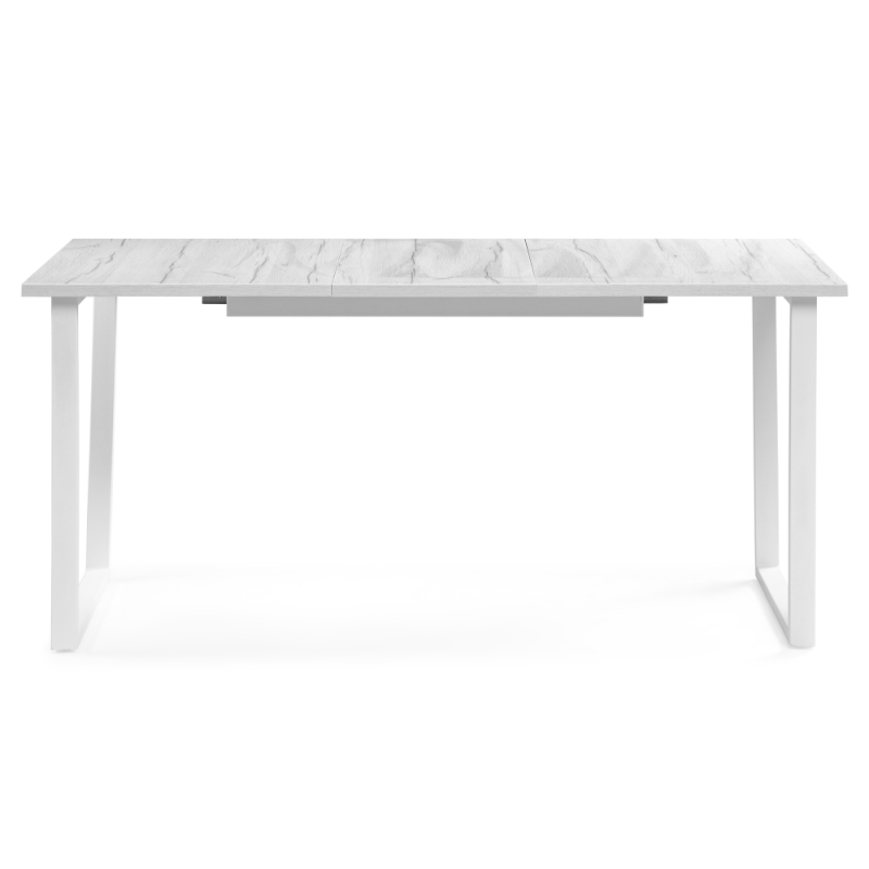 Стол раскладной Лота Лофт 120(160)х75х75 25 мм юта / матовый белый