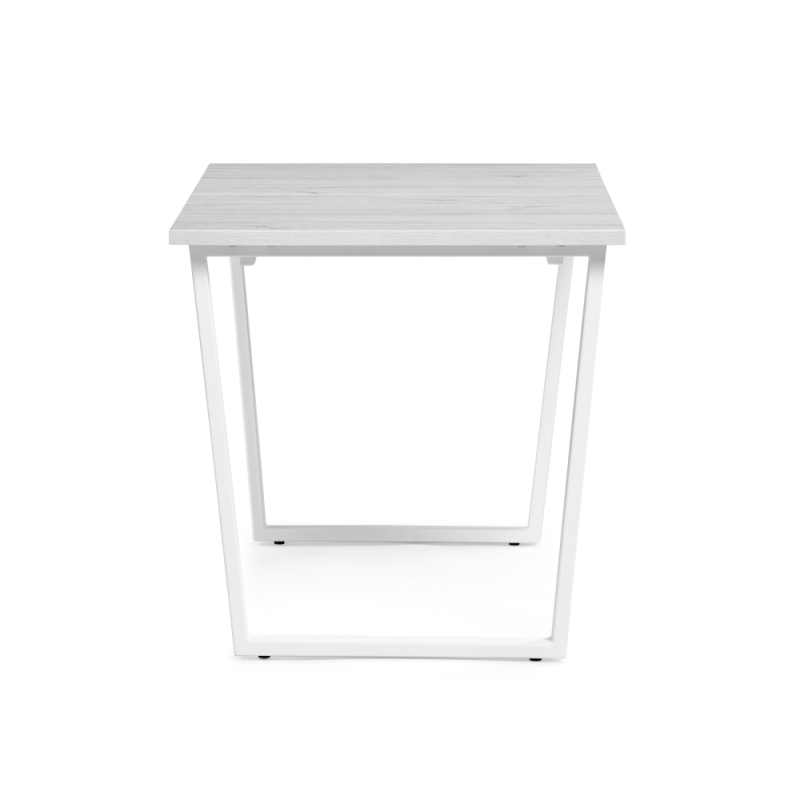 Стол раскладной Лота Лофт 120(160)х75х75 25 мм юта / матовый белый