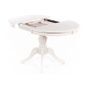 Стол раскладной Toskana 90(125)х90х75 молочно-белый