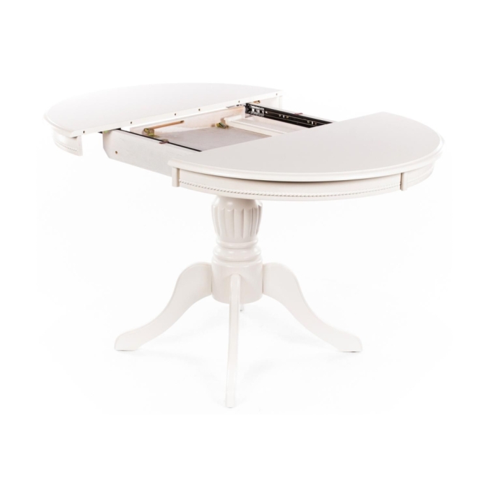 Стол раскладной Toskana 90(125)х90х75 молочно-белый