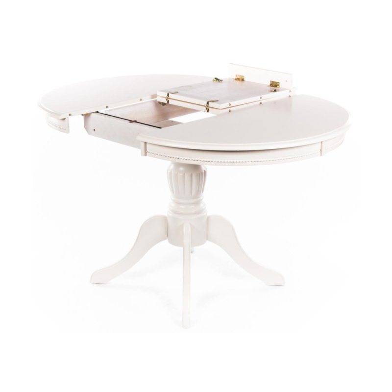 Стол раскладной Toskana 90(125)х90х75 молочно-белый