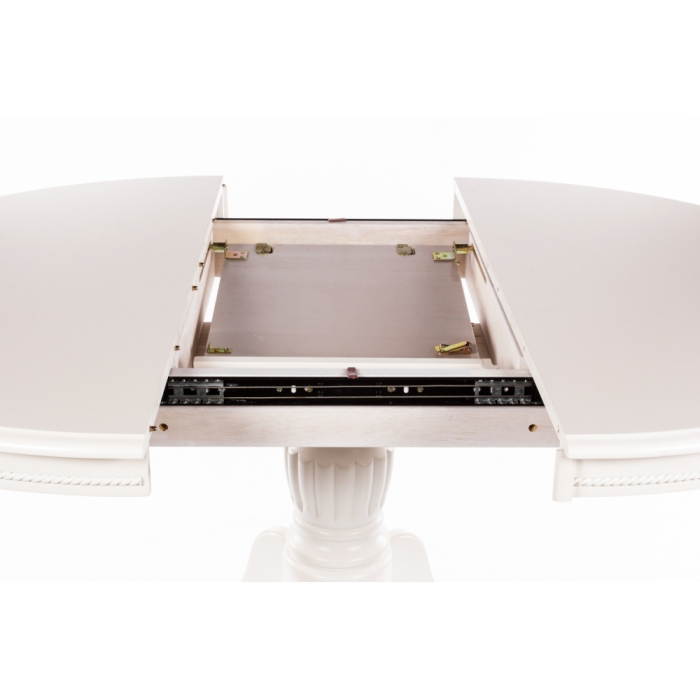 Стол раскладной Toskana 90(125)х90х75 молочно-белый