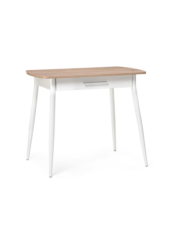 Стол Ревари 90х60х76 эврика / белый