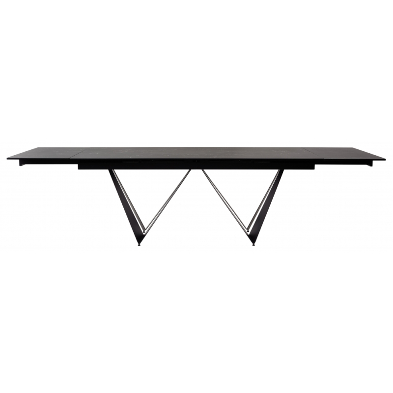 Стол Rieti Nero KL-116 черный мрамор матовый / черный