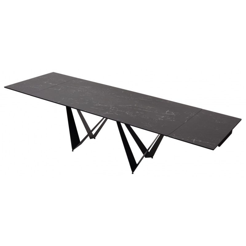 Стол Rieti Nero KL-116 черный мрамор матовый / черный