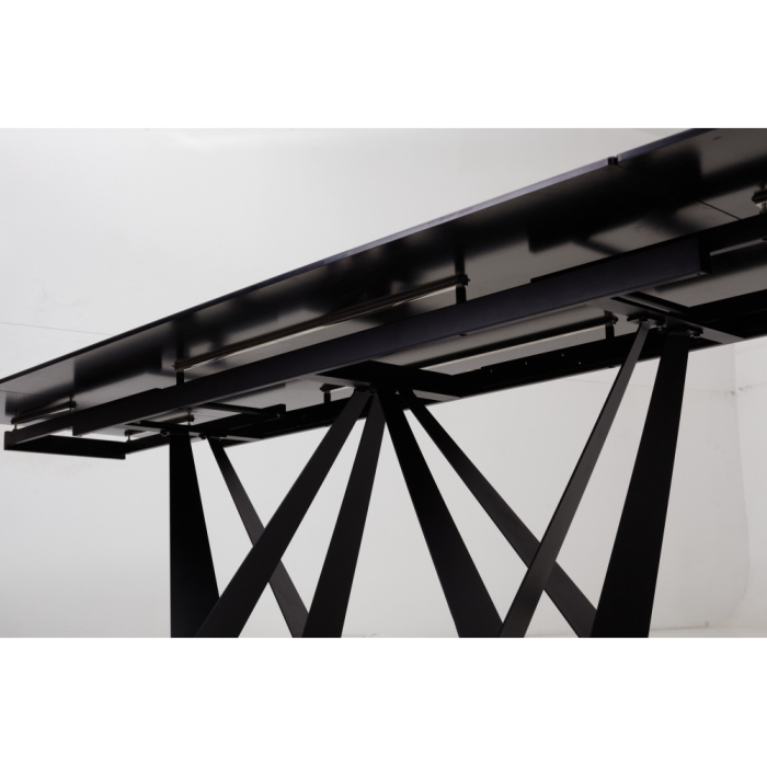 Стол Rieti Nero KL-116 черный мрамор матовый / черный