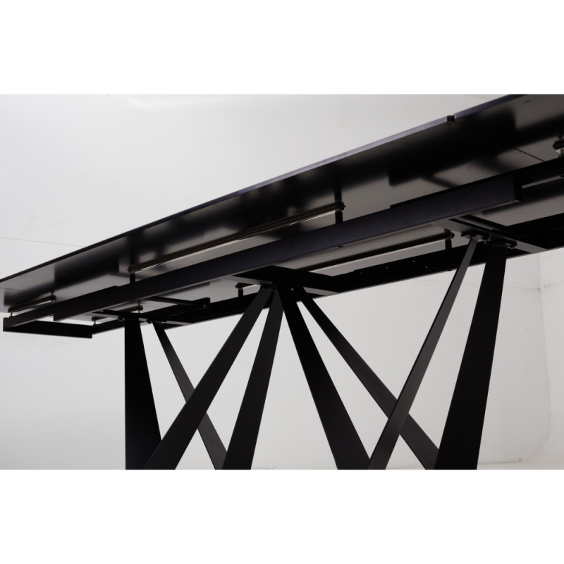 Стол Rieti Nero KL-116 черный мрамор матовый / черный