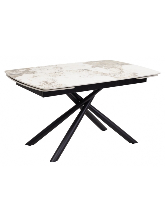 Стол Rivoli 140 gloss luxury pandora sintered stone / black