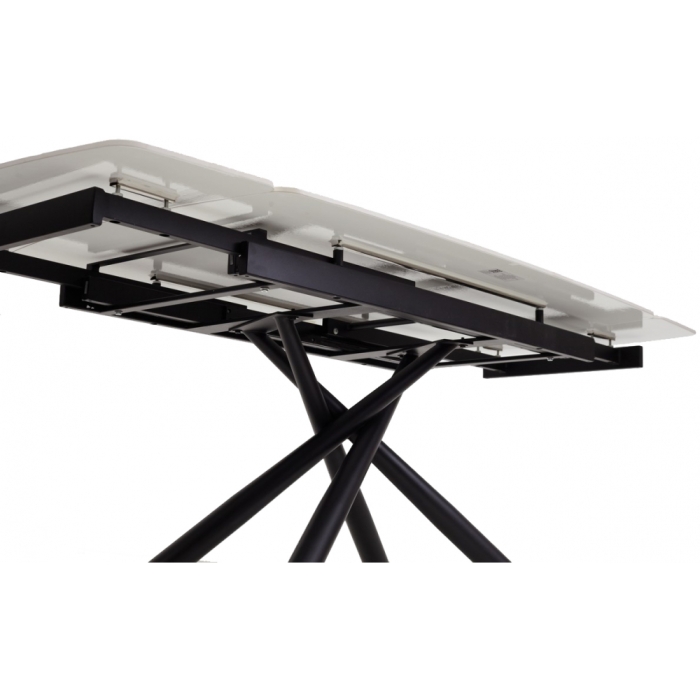 Стол Rivoli 140 gloss luxury pandora sintered stone / black