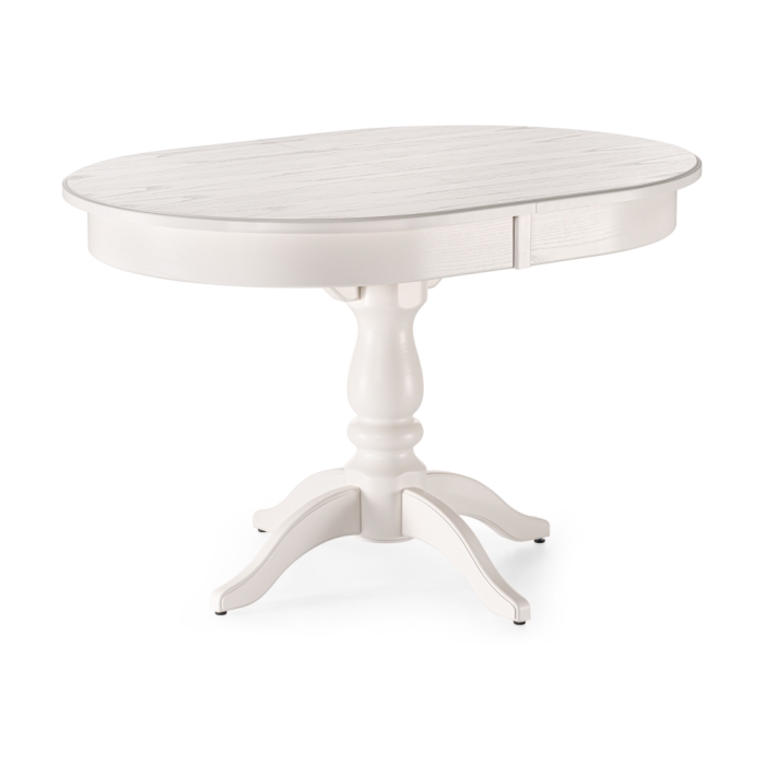 Стол Сайрус 120(160)х84х76 молочный