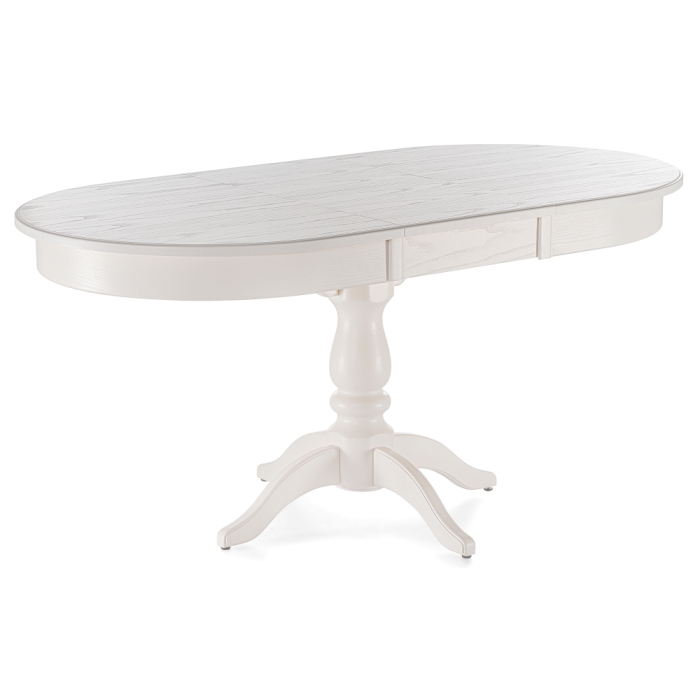 Стол Сайрус 120(160)х84х76 молочный