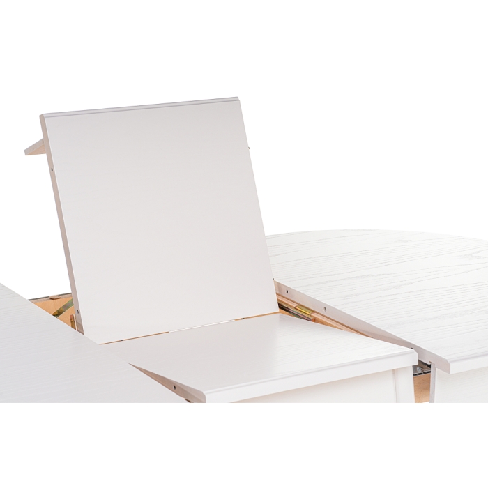 Стол Сайрус 120(160)х84х76 молочный