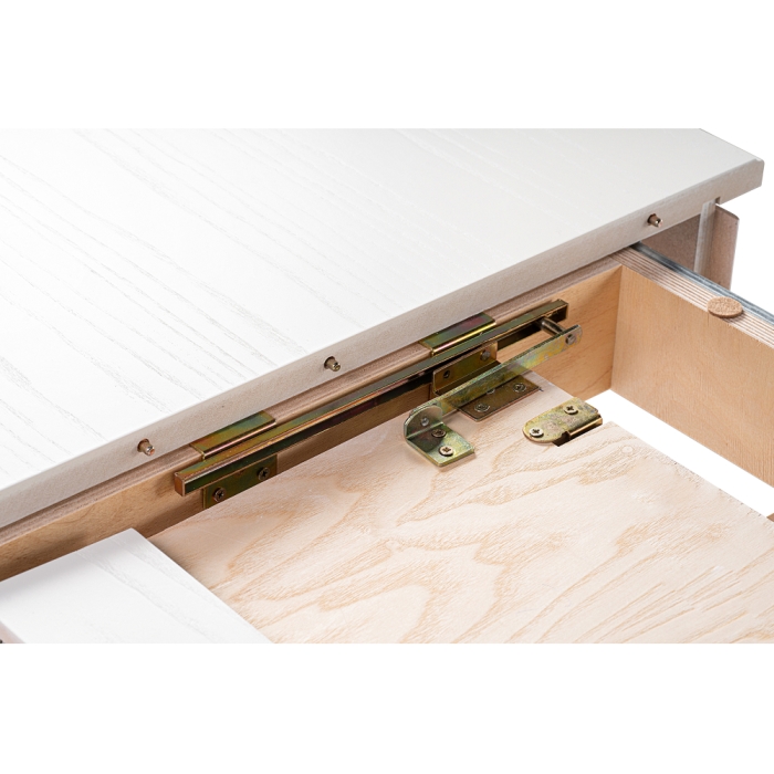 Стол Сайрус 120(160)х84х76 молочный