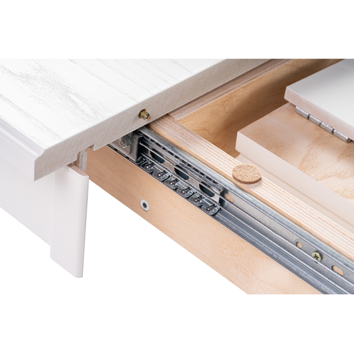 Стол Сайрус 120(160)х84х76 молочный