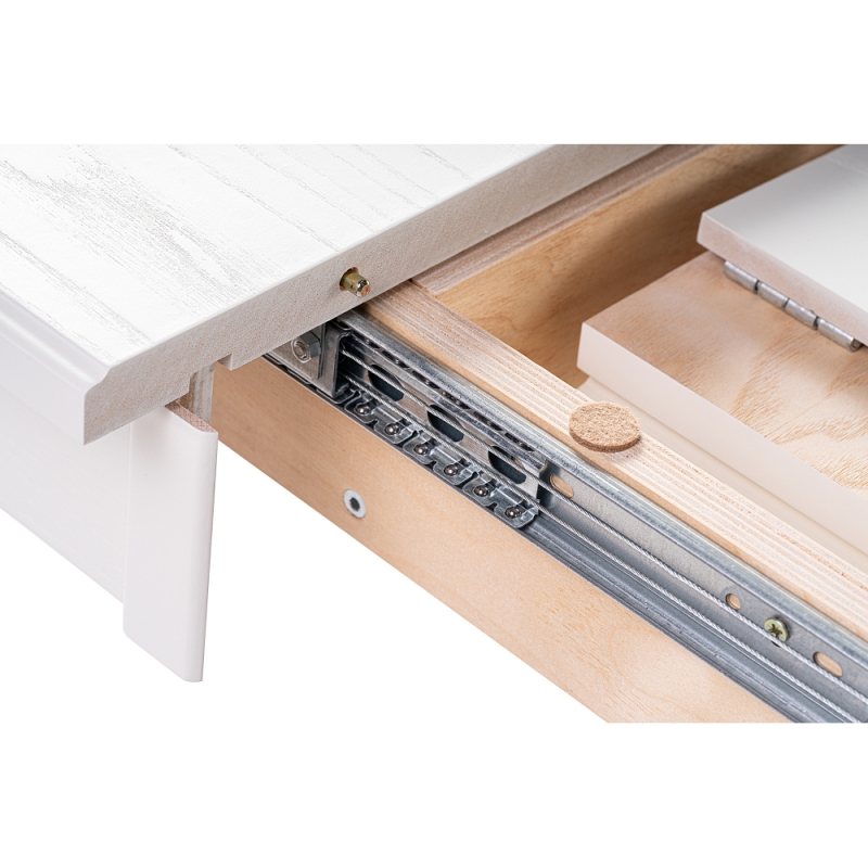 Стол Сайрус 120(160)х84х76 молочный