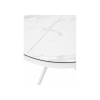 Стол Trento 120 high gloss statuario белый мрамор глянцевый / керамика / белый