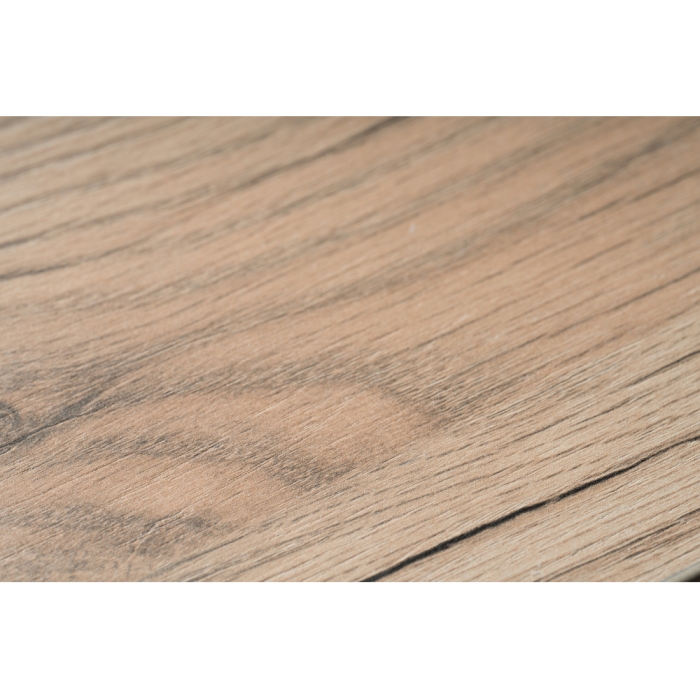 Стол Тринити Лофт 120х60х75 25 мм дуб делано светлый / черный матовый