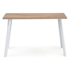 Стол Тринити Лофт 120х60х75 25 мм дуб делано светлый / матовый белый