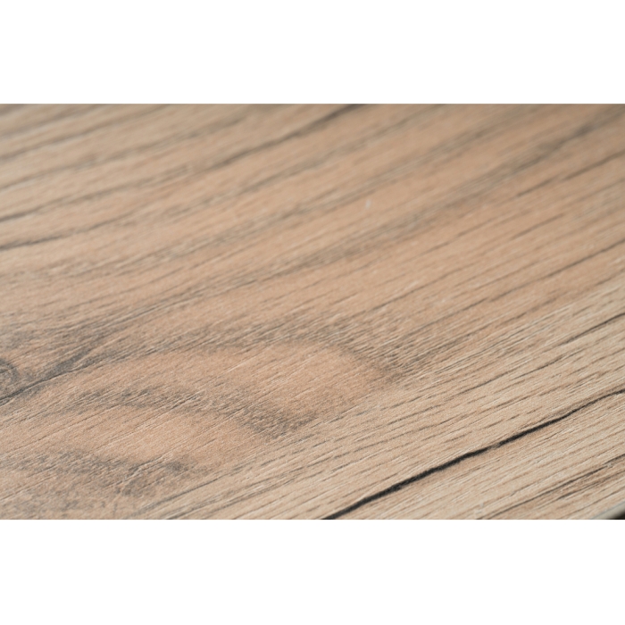 Стол Тринити Лофт 120х60х75 25 мм дуб делано светлый / матовый белый