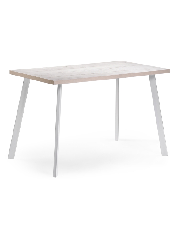 Стол Тринити Лофт 120х60х75 25 мм юта / матовый белый