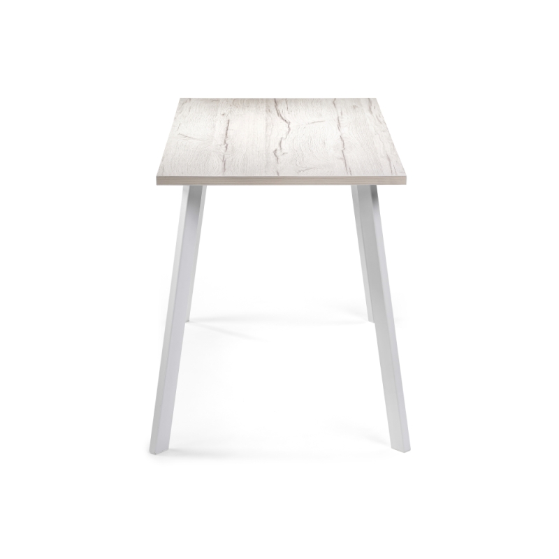 Стол Тринити Лофт 120х60х75 25 мм юта / матовый белый