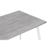 Стол Тринити Лофт 120х80х75 25 мм бетон / белый матовый