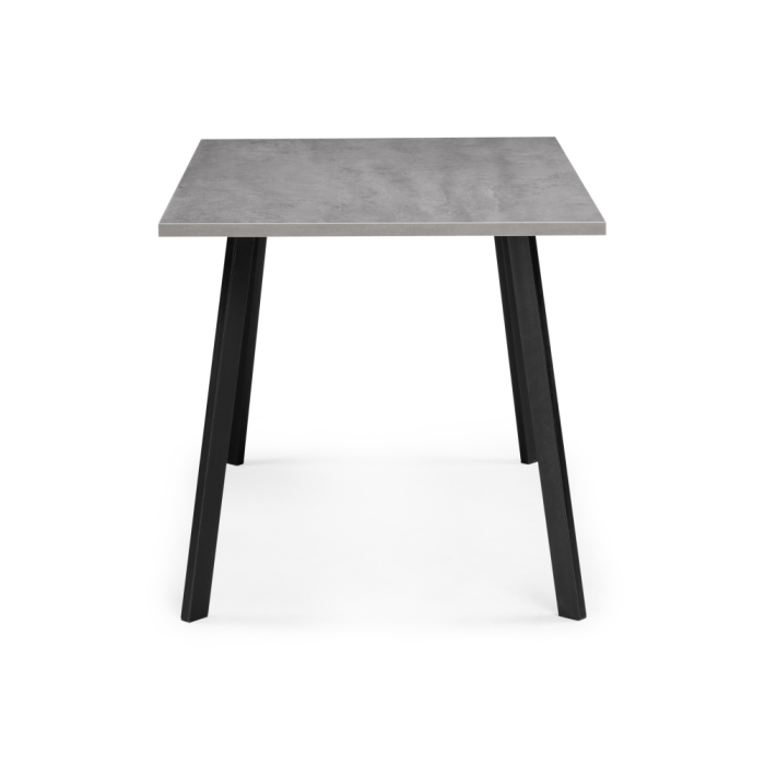 Стол Тринити Лофт 120х80х75 25 мм бетон / черный матовый