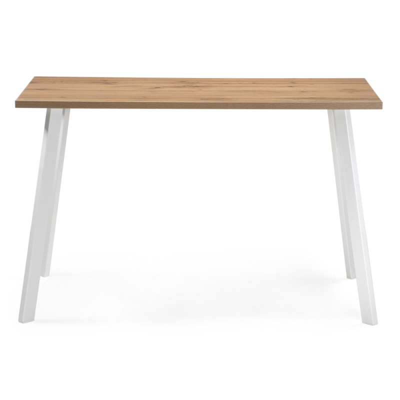 Стол Тринити Лофт 120x80x75 25 мм дуб вотан / белый матовый