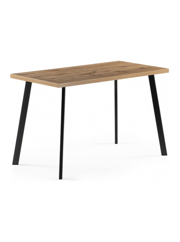 Стол Тринити Лофт 120x80x75 25 мм дуб вотан / черный матовый