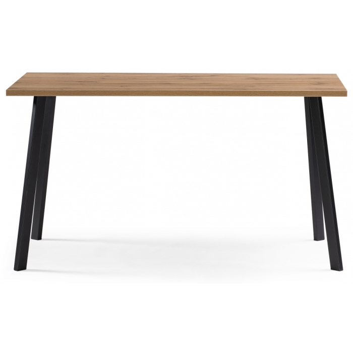 Стол Тринити Лофт 120x80x75 25 мм дуб вотан / черный матовый