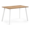 Стол Тринити Лофт 140x80x75 25 мм дуб вотан / белый матовый