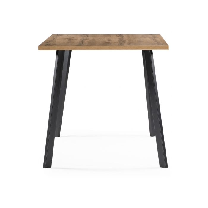 Стол Тринити Лофт 140x80x75 25 мм дуб вотан / черный матовый