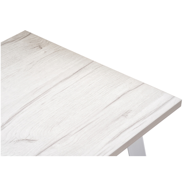 Стол Тринити Лофт 140x80x75 25 мм юта / белый матовый