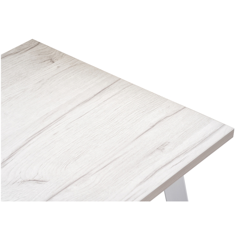 Стол Тринити Лофт 140x80x75 25 мм юта / белый матовый